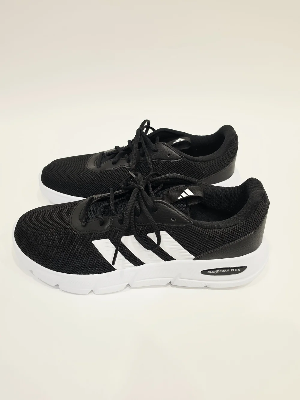 Adidas Cloudfoam Flex Black Mesh Athletic Sneakers US Mens 11
